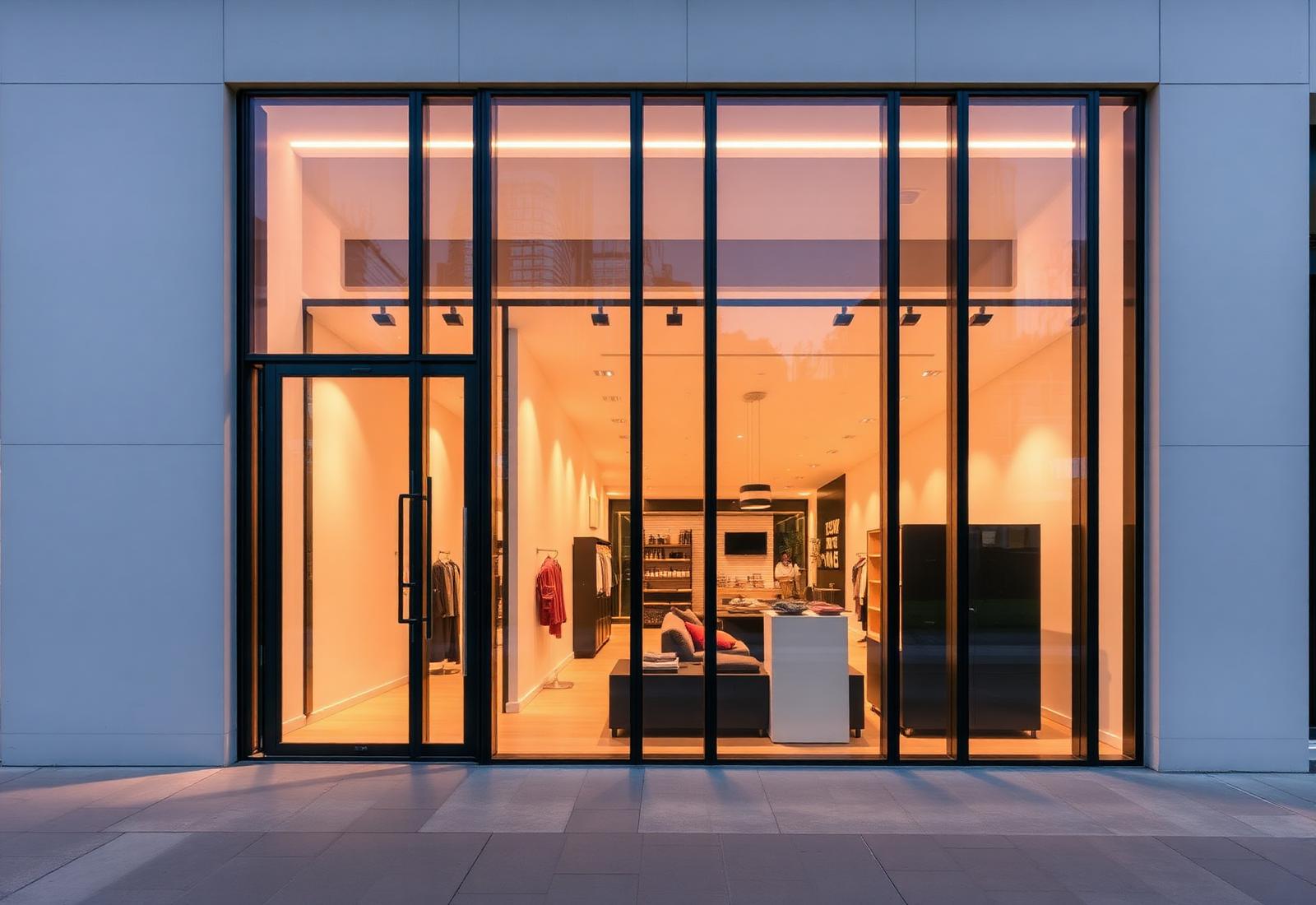 Showroom Window Designers by SVV Builders